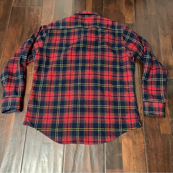 Vintage Four Winds Wool Button Up Jacket Men’s Size Large Red And Navy - Picture 6 of 6